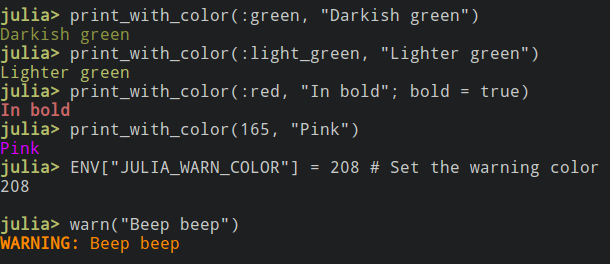Colors in 0.6